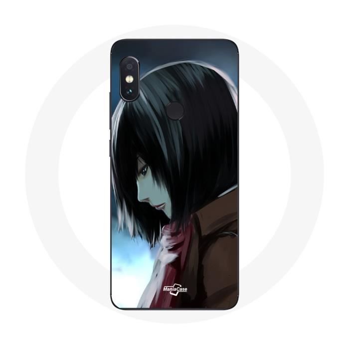 Чехол для Xiaomi Redmi Note 5 AI Двойная камера Микаса Акерман Атака титанов Манга Аниме