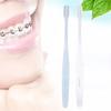 2 Pcs / Bag Orthodontic Toothbrush Concave and Convex Brush DuPont Bristles With Silver Ions