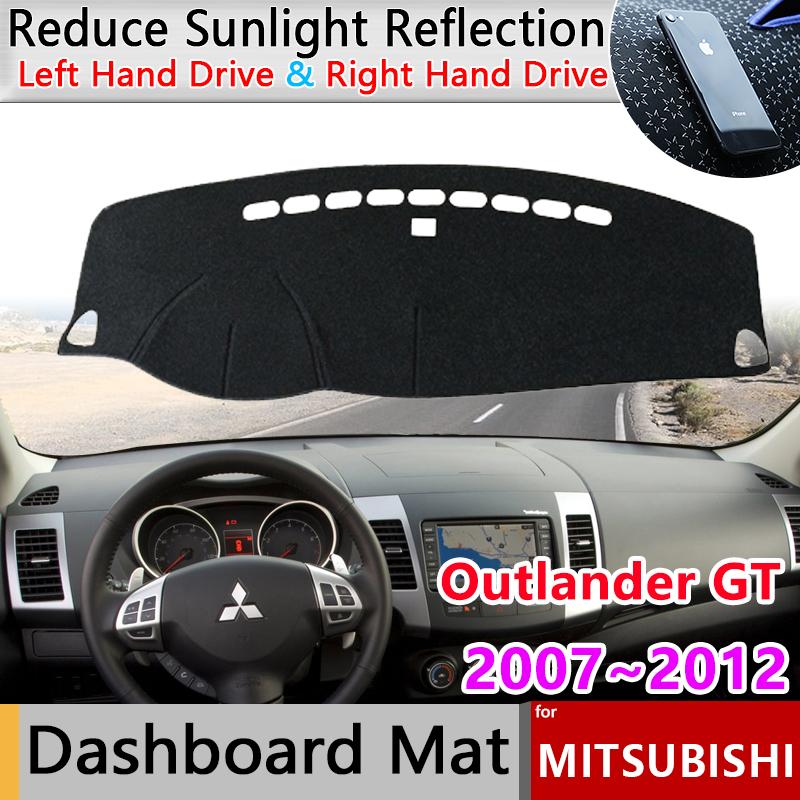 Коврик на панель приборов для Mitsubishi Outlander GT Peugeot 4007 Citroen C-Crosser 2007~2012 Коврик Покрытие приборной панели Ковер Защита от солнца Аксессуары