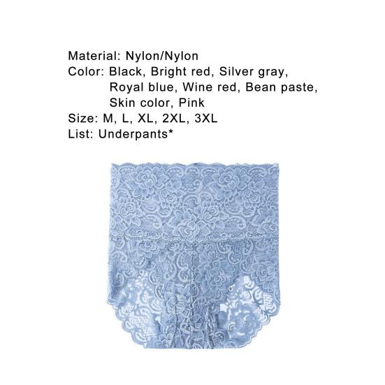 Nice-looking Panty Non-slip Flower Texture Soft