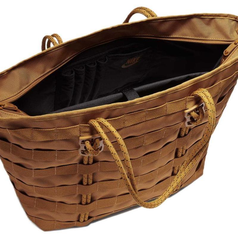 Nike Polyester Tote Bag, Shopping Bag, Shoulder Bag, Handbag Regular Women's Brown Casual BA4989-720