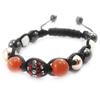 [J8704] - Orange 'Shambhala' Ethnic Bracelet