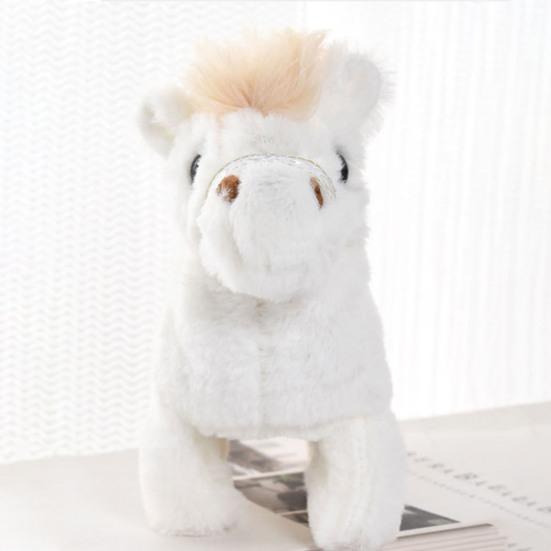 Электрическая плюшевая игрушка-лошадка со звуком, детская ходячая интерактивная лошадка, плюшевая, для малышей, мальчиков, девочек, образовательная, имитация, мягкая игрушка