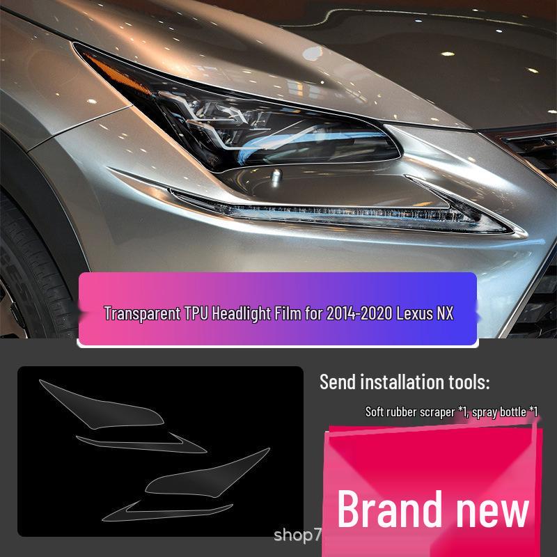 Lexus LX570 Headlight Film – Transparent Smoked Light-Control Protective Film