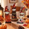 Autumn Themed Fall Scarecrow Wooden Sign Pumpkin Maple Scarecrow Table Decor  Holiday Gift