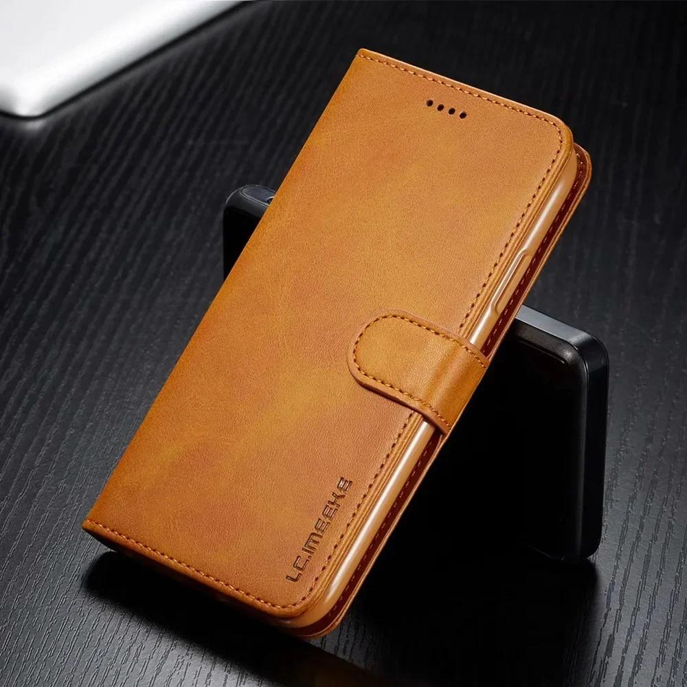 Кожаный чехол-кошелек для IPhone Air 17 16 15 14 13 12 Pro Max Mini 11 XS XR SE 2020 Plus 5S 16e Роскошная книжка с отделениями для карт