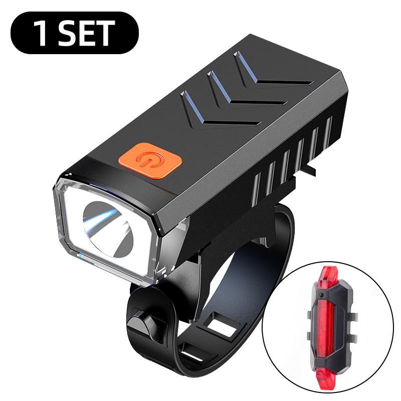 Bicycle headlights, super bright flashlight, night riding light, mountain road children's bicycle light, rainproof riding equipm