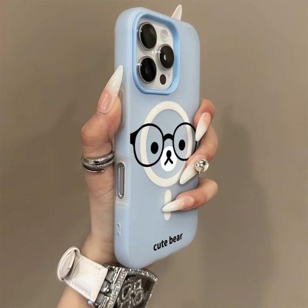 Magnetic Jelly Two-in-one Mobile Phone Case Frosted Transparent Mobile Phone Case Magnetic Simple for Apple 16pm Fashionable Mobile Phone Case