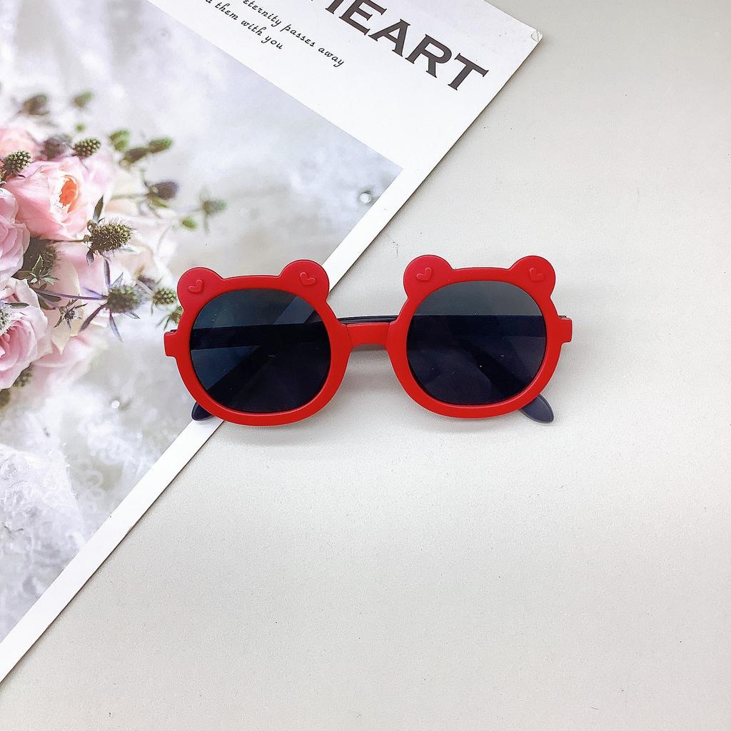 Fashion Sunscreen Uv Protection Children'S Sunglasses Folding Cute Girls Sunglasses Children Concave Glasses