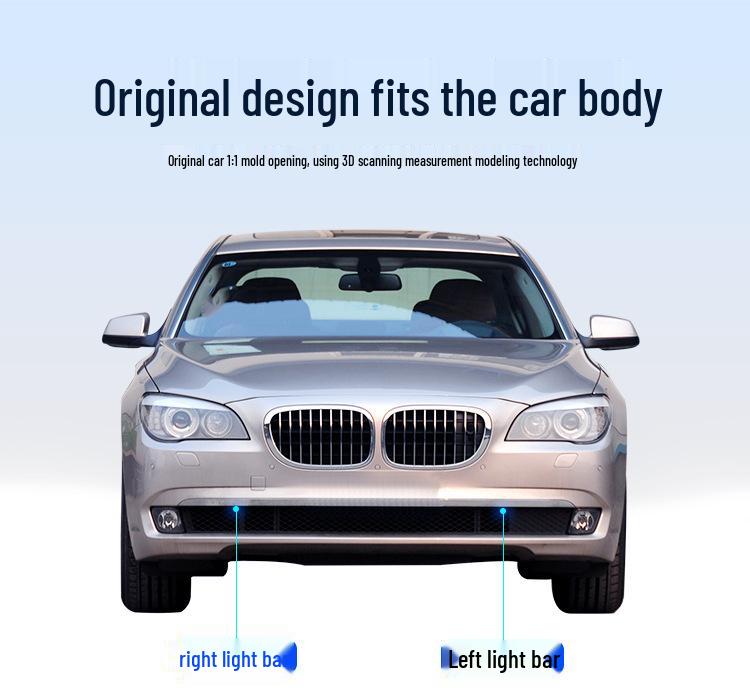 Хромированная накладка на передний бампер Manshi для BMW F02: Подходит для 730Li, 740Li, 750Li