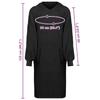 Blanket Hoodie KINN Black XL Cotton