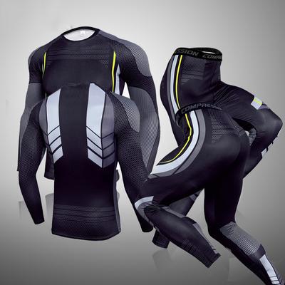 Мужская спортивная одежда Колготки для занятий спортом на открытом воздухе Дышащие тренировочные велосипедные лонг-джоны