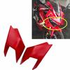 2X Motorcycle Front Fairing Winglets Side Wing Cover Red For 19-21 Honda CBR650R