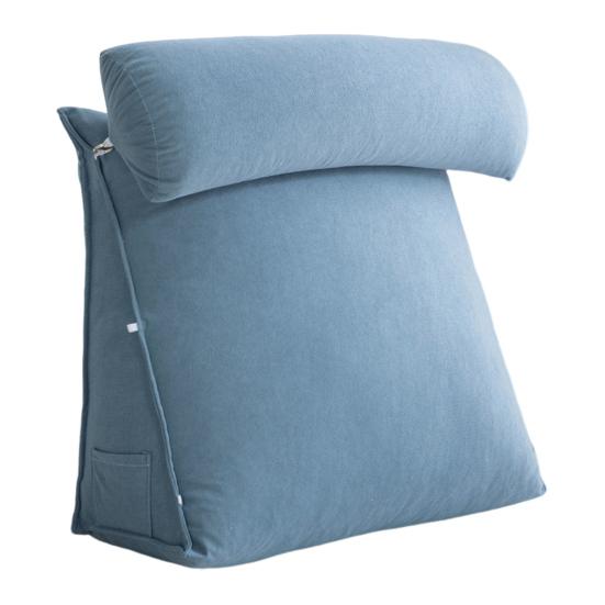 Wedge Pillow Supportive Headboard Pillow with Neck Cushion Back Leg And Knee Support Cushion for Sleeping Reading Acid Reflux