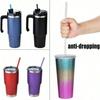 12pcs Reusable Sparkle Plastic Straws With Cleaning Brush, Rigid Non-Tipping Drinking Straws,for Tumbler Bar Home Party