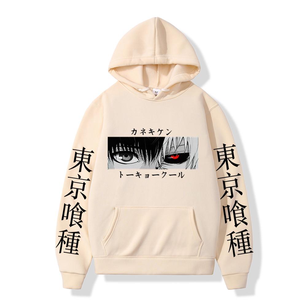 Tokyo Ghoul Аниме Мужские толстовки с капюшоном Пуловеры Толстовки с графическим принтом Кен Канеки Мужские толстовки с капюшоном Уличная одежда