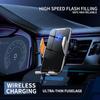Wireless 15w Fast Charger Automatic Clamp Car Mount For Iphone 14 13pro 13 12 Infrared Sensor Phone Car Holder Build-in Battery