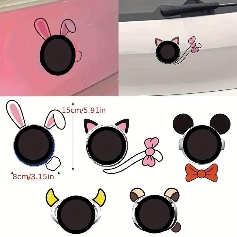 8 очаровательных наклеек на автомобиль с дизайном в виде кроличьих ушек и кошачьих хвостов — персонализированные декоративные наклейки и наклейки для модификации автомобиля, которые сделают ваш автомобиль выделяющимся