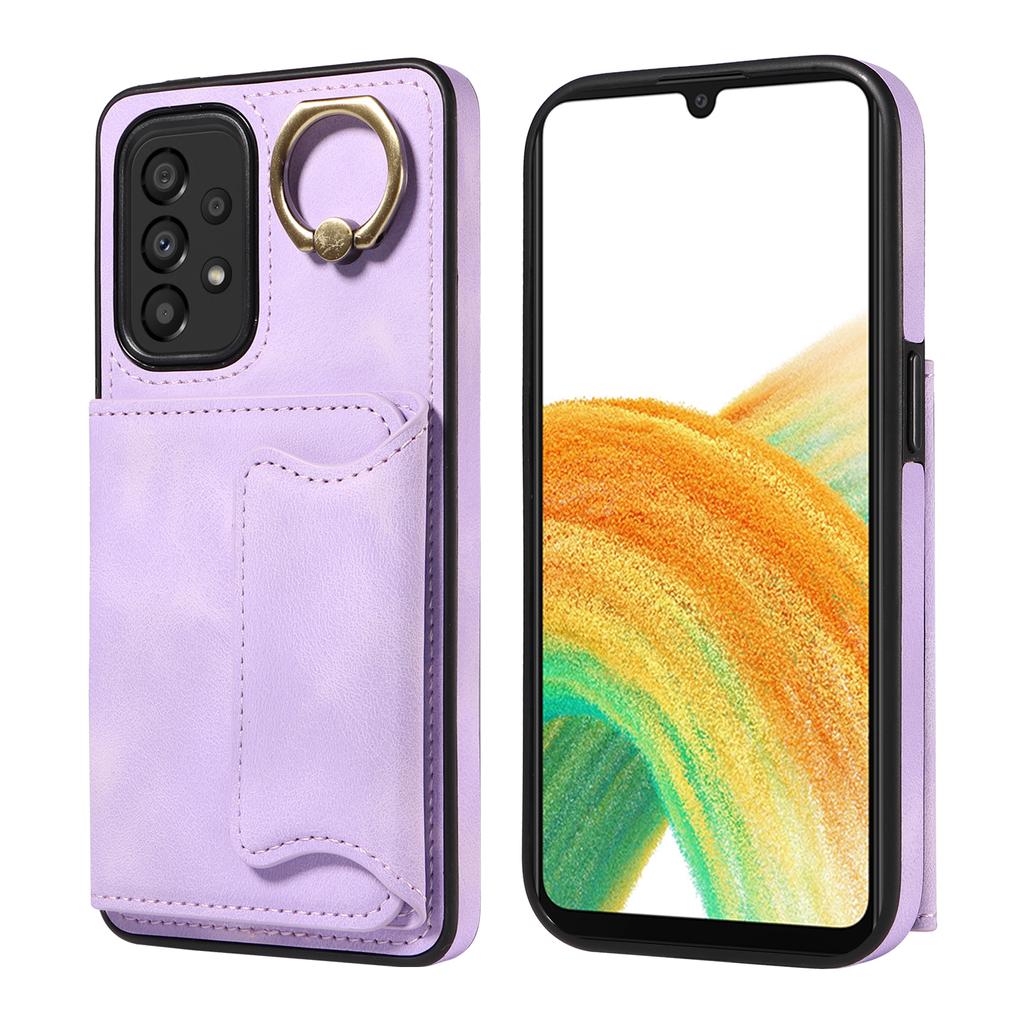 Чехол-книжка с кольцом-подставкой и слотами для карт для Samsung Galaxy A33 5G