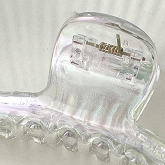 Women Hair Claw Transparent Design Strong Grip Hair Clip Back Head Large Size Hair Organizer Hairstyles Accessories