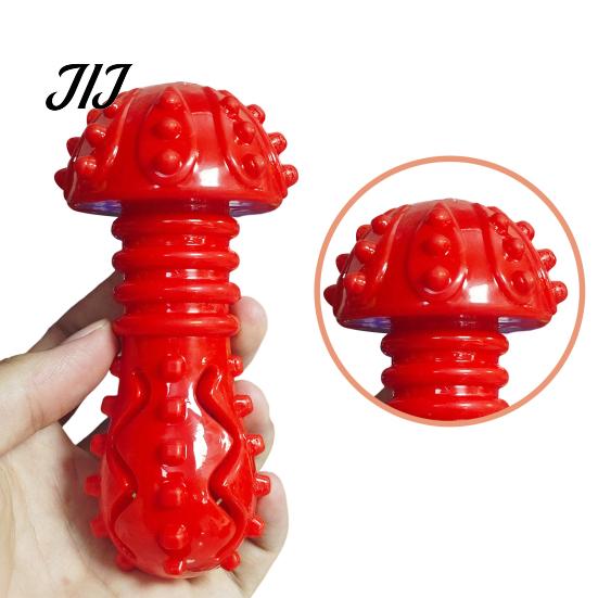 Mental Stimulation Dog Toys Mushroom Treat Dispenser Toy, Rubber Chew Anxiety Relief for Puppies Interactive Teeth Cleaning Toy Aggressive Chewers,
