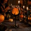 Themed Wine Glass Set Halloween Stemmed Glass, Hand Painted Artistic Drinking Goblet, Unique Gift Ideas 720ml Capacity, Decorative Glassware