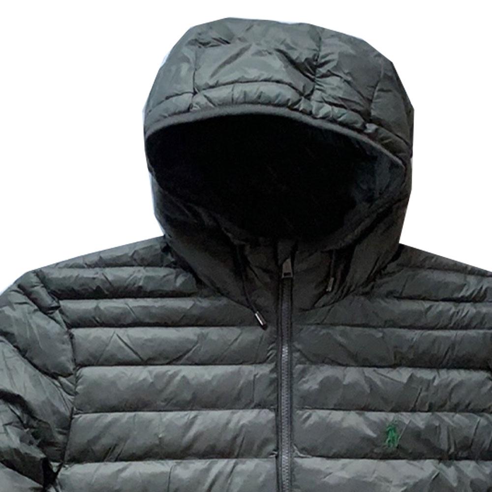 Polo Ralph Lauren Однотонная куртка с капюшоном и вышивкой логотипа Мужские куртки Серый 710829156-006