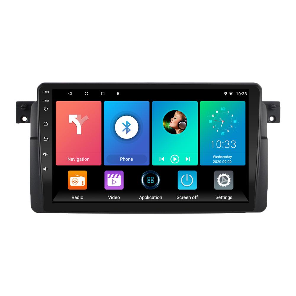 9-дюймовый автомобильный радиоприемник на базе Android для BMW E46 M3 Rover 318/320/325/330/335 1998-2006 гг., автомобильный мультимедийный плеер, GPS-навигация, головное устройство, WIFI, 1 + 16 ГБ