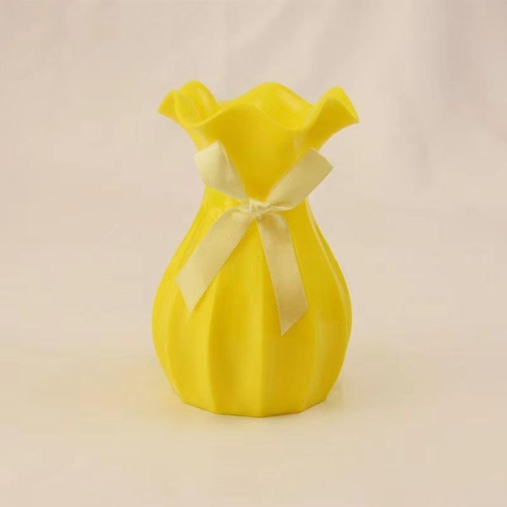 Nordic Style Vase Plastic Living Room Decorations Durable Dried Flower Vase