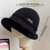 Women's Plush Warm Bucket Hat with Ear Warmers – Elegant, Durable & Coldproof Fisherman Cap, Inelastic Woven Design