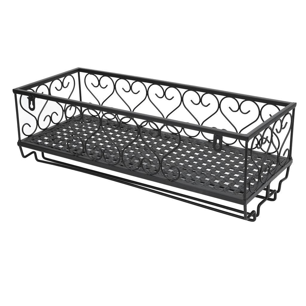 Wine Bottle Glass Floating Shelves Carbon Steel Space Saving Vintage Wall Mounted Wine Bottle Glass Holder Rack