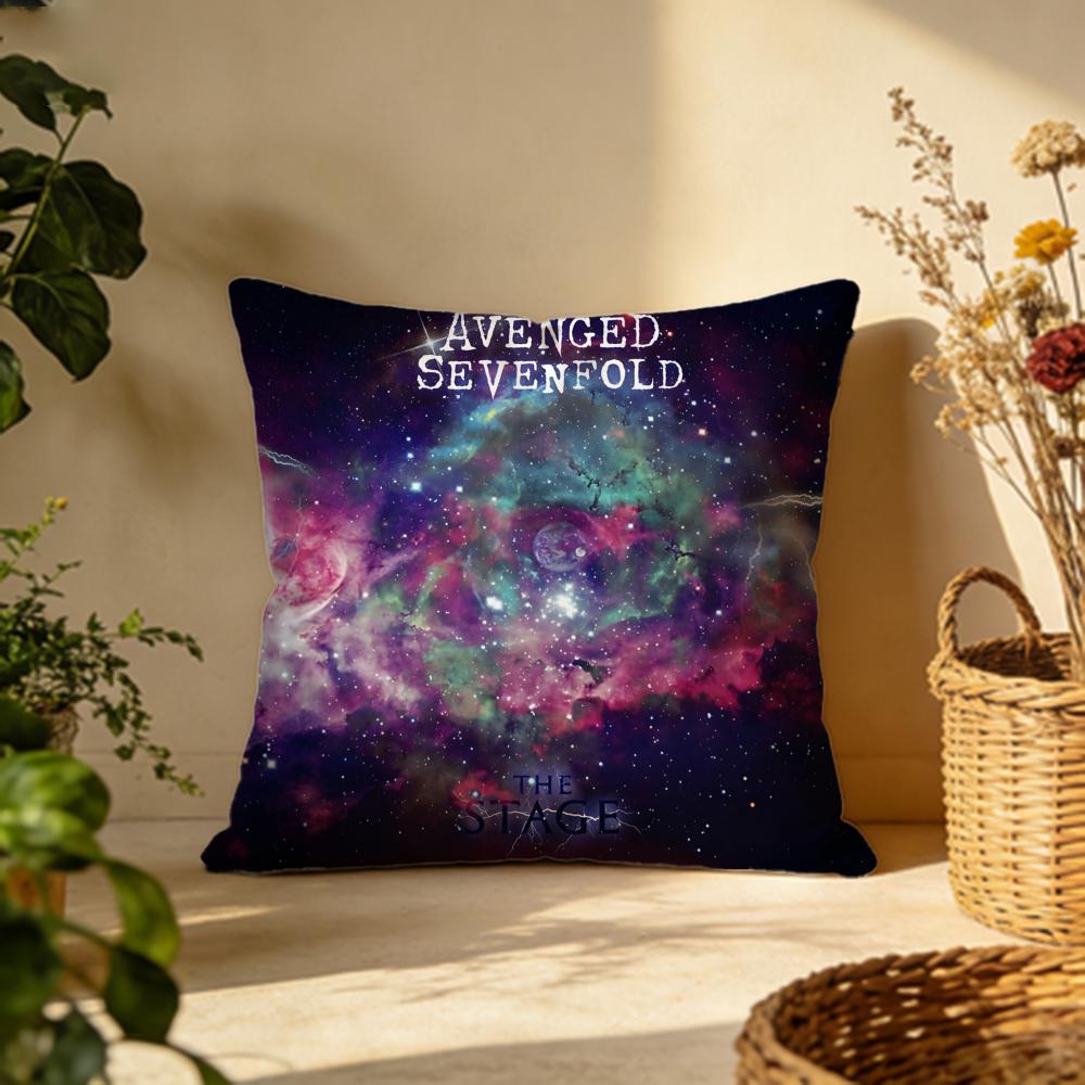 Fashion AAvenged Sevenfolded Cushion Cover Versatile DoubleSided Pillow Case Fit for Sofa Bed Car Daily Decor