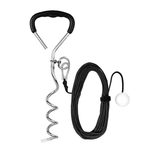 Тренажер для гольф-свинга Гольф-мяч на веревке Помощь для тренировки свинга 50 футов обратной связи по свингу Оборудование для практики гольфа для дома, парка, заднего двора