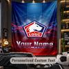 TapestryLOSC Lille Custom Name Text Personalized Wall Hanging Tapestry Home Wall Decor