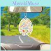 Colorful Acrylic Easter Bunny Egg Hanging Ornament Cute Cartoon Car Decor For Home