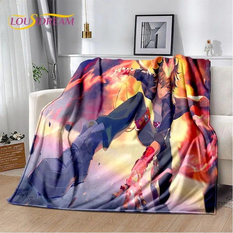 Мягкое плюшевое одеяло с героями аниме Hitman Reborn, фланелевое одеяло, одеяло для гостиной, спальни, кровати, дивана, чехол для пикника, детское одеяло