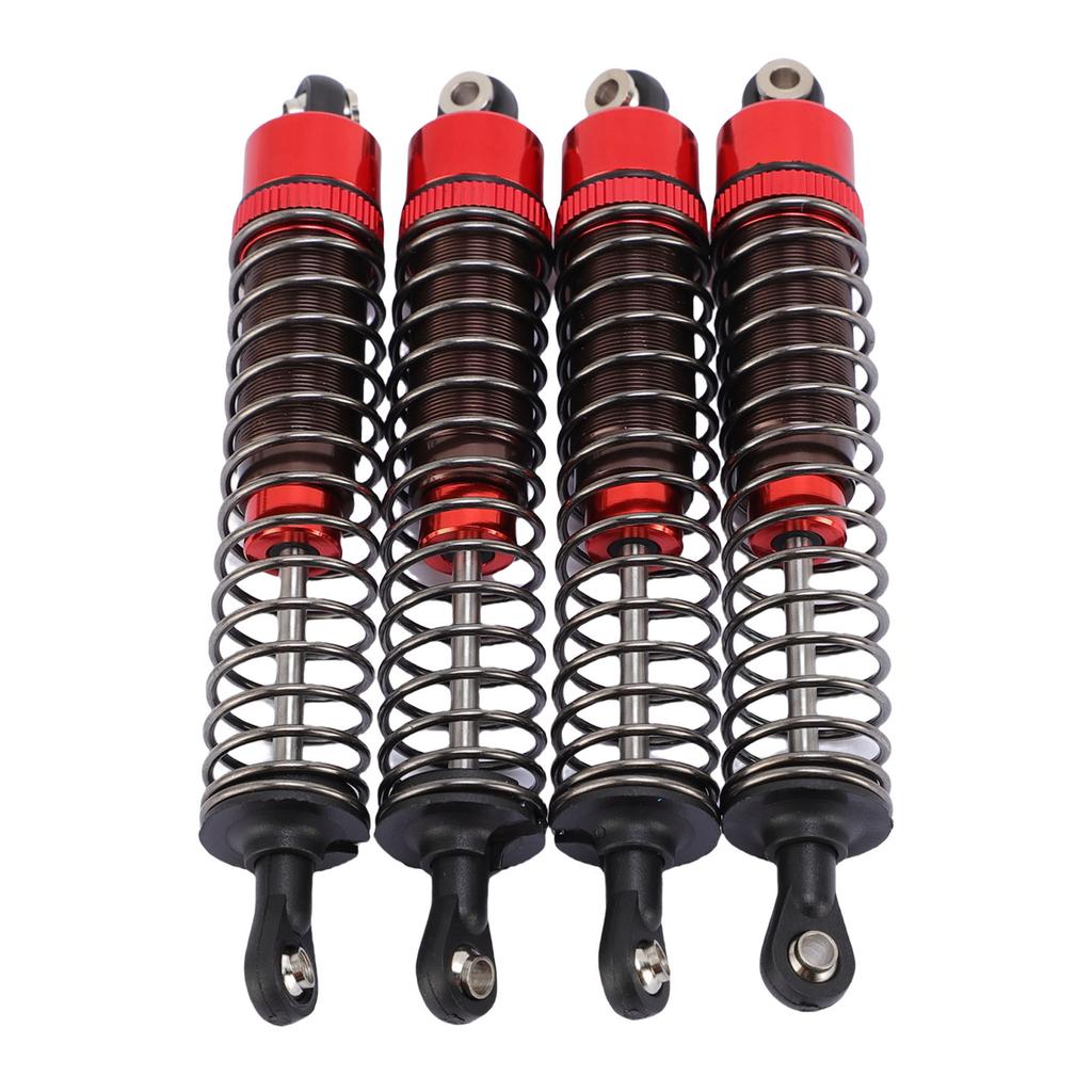 4Pcs RC Shock Absorber Set Damper with Screws 1 10 Remote Control Car Parts Aluminum Alloy 100mm Red