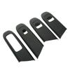 4 Pcs Door Window Control Panel Cover Carbon Fiber Style Window Lifter Decor Replacement for Mercedes‑Benz C‑class W206