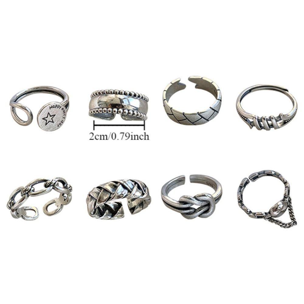 Холодный и легкий ветер открытый палец кольцо темперамент пара кольцо ниша дизайн повседневные ювелирные изделия женский