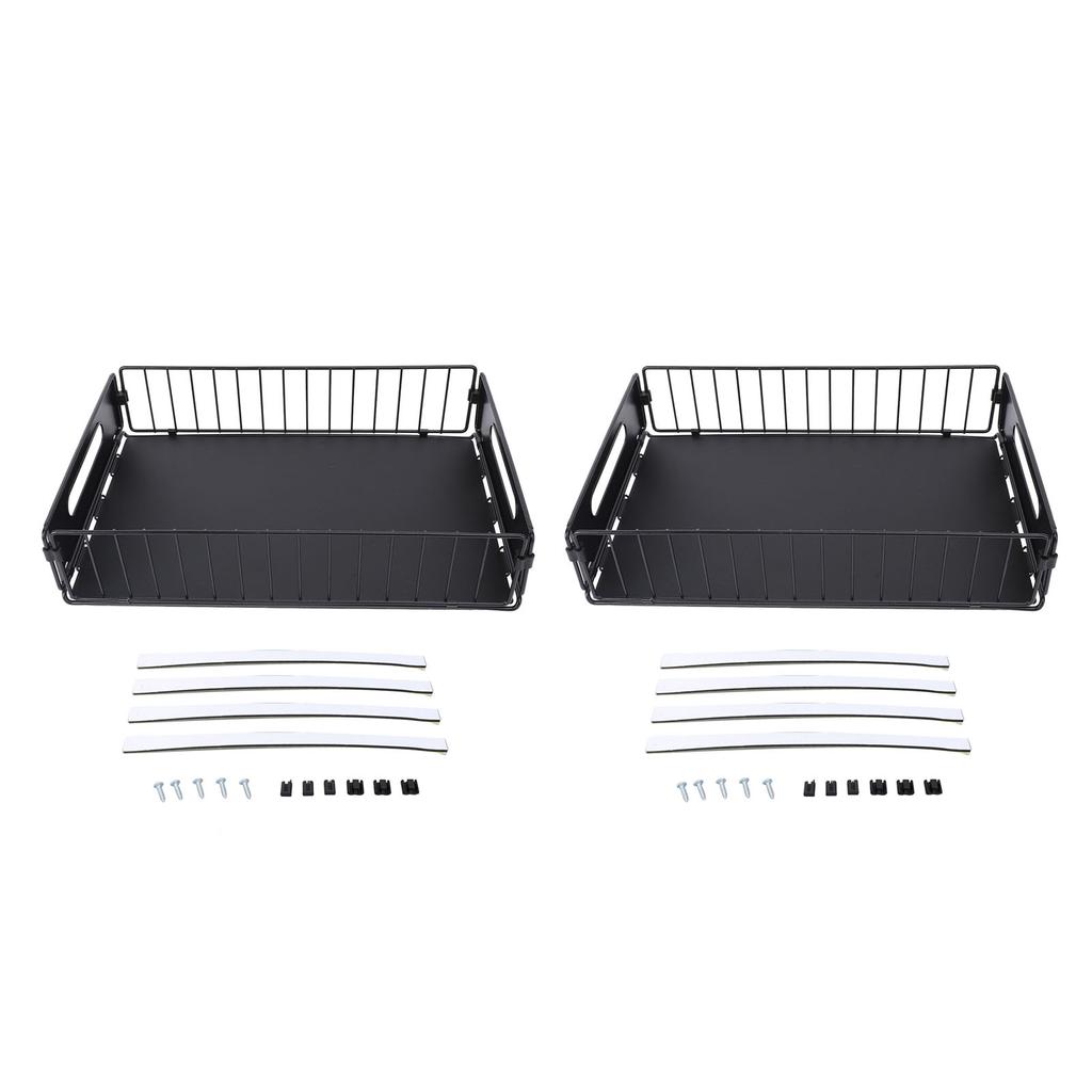 2шт выдвижной шкаф-органайзер металлический гибкий многофункциональный выдвижной шкаф для специй под раковиной