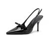 2025 Summer High Heel Women Sandals Fashion Butterfly-knot Dress Singbacks Pumps Elegant Party Wedding Female Shoes