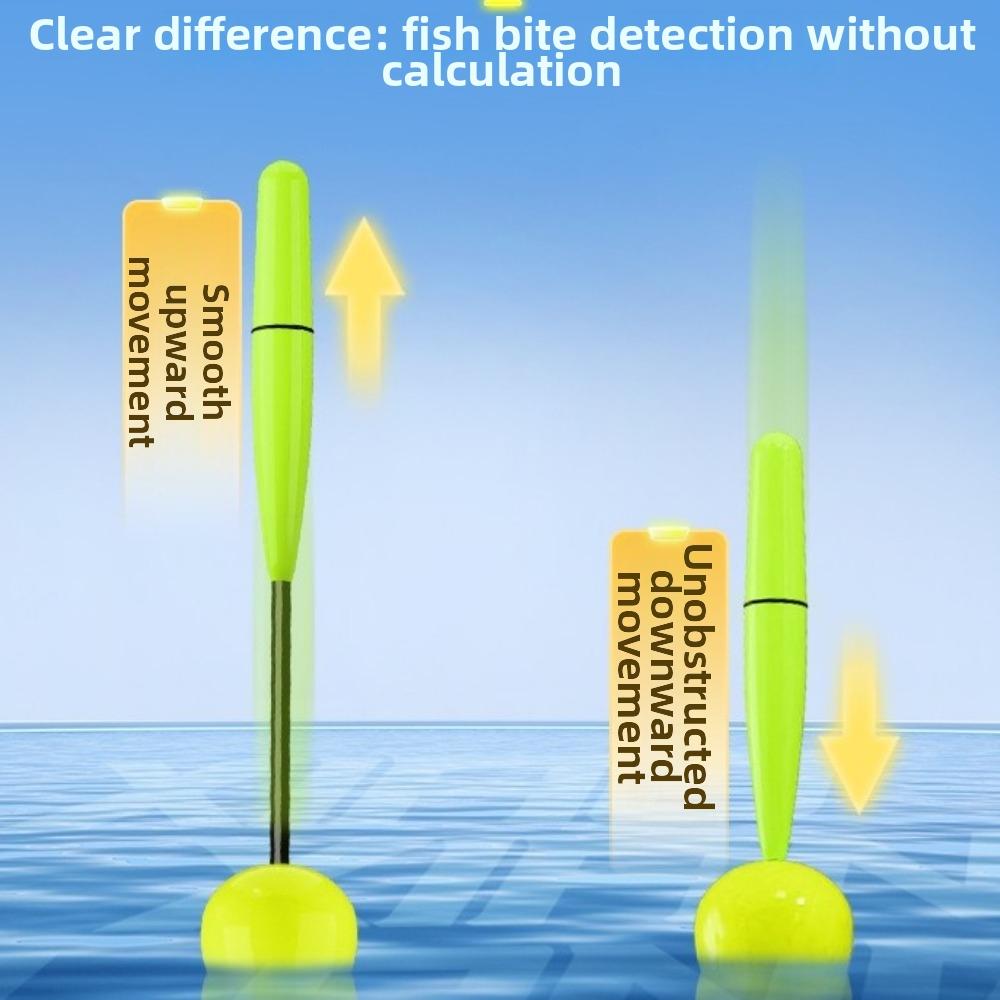 3pcs Pack Eye-catching Design Bite Indicator Floats Sensitive T-tail Floats Outdoor Fishing