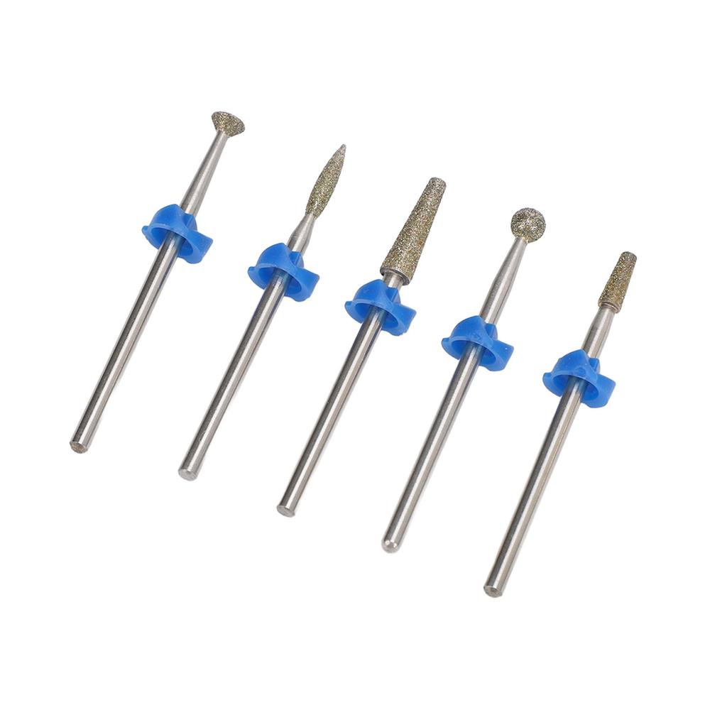 Набор из 5 шт. фрез для ногтей из вольфрамовой стали, профессиональные полировальные шлифовальные головки для удаления акриловых ногтей, геля