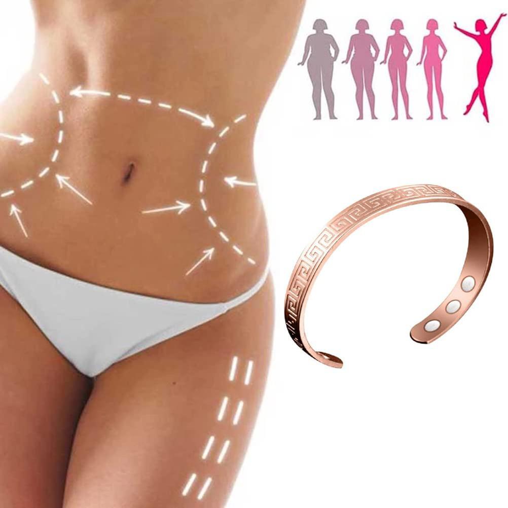 Медный браслет для женщин лимфодренажный магнитный браслет для похудения магнитный