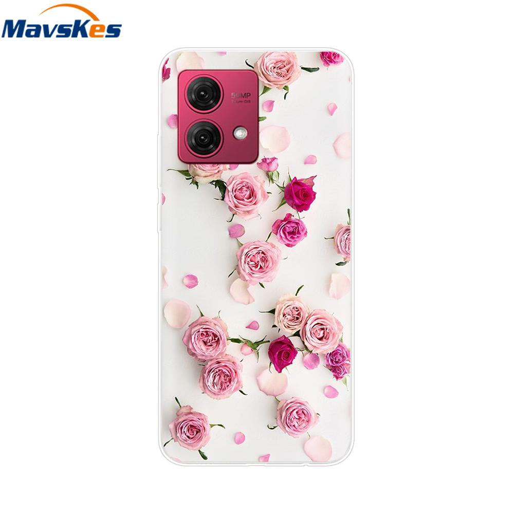 Для Motorola Moto G84 Чехол Роскошный ТПУ Мягкий Прозрачный Силиконовый Задняя Крышка Телефона для Moto G84 G54 5G Защитные Ударопрочные Чехлы Funda