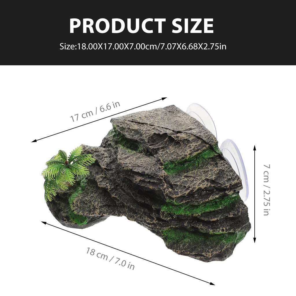 Turtle Basking Platform Realistic Climbing Ornament Aquarium Decoration Turtle Tank Accessories Reptile Habitat Rocks