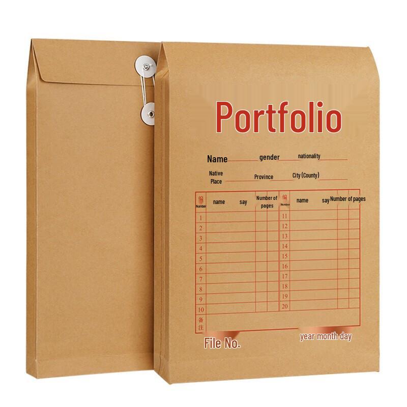 SIMAA Thickened Kraft Paper File Bags