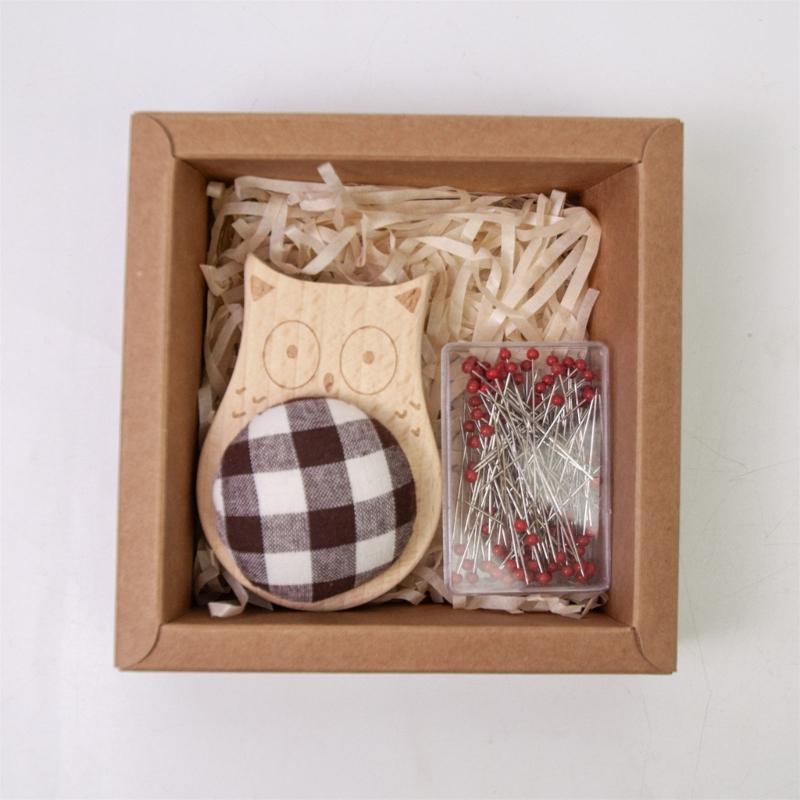 Подушечка для игольниц в форме ежика, швейный набор со 100 яркими швейными булавками для рукоделия и пошива одежды