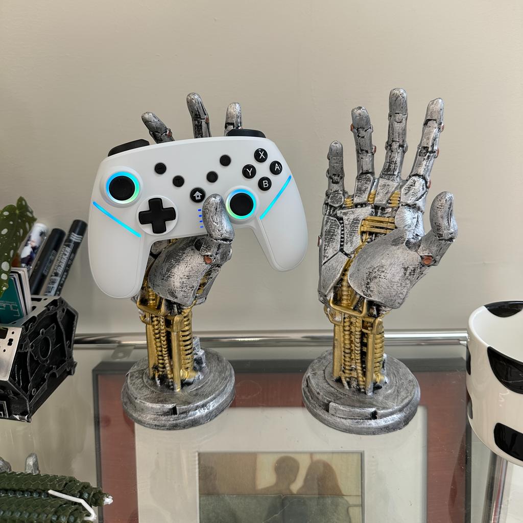 1 шт. Подставка для игрового контроллера в стиле киберпанк, напечатанная на 3D-принтере, многофункциональный настольный органайзер для контроллеров и телефонов, идеальный подарок для геймеров, рождественский подарок.