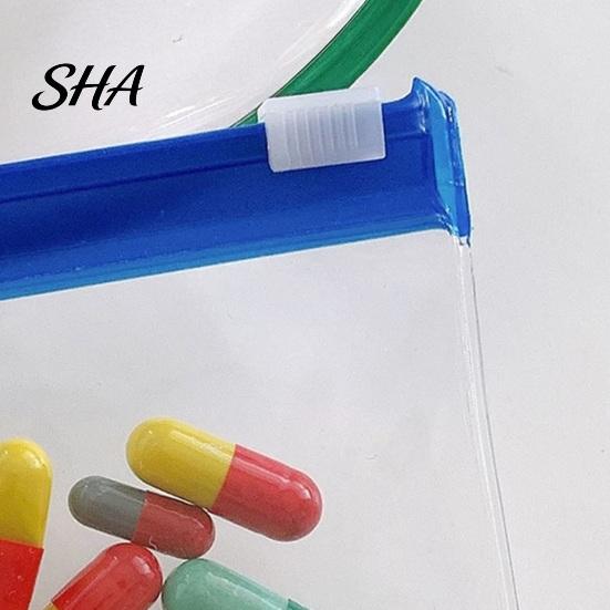 Mini Travel Pill Holder Slide Lock Medicine Bags, Compact Pouch Set, Self-sealing Zipper Reusable EVA Waterproof Storage Bag, for Small Items